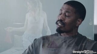 Black stepdaddy gives me an booty spanking