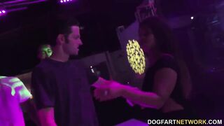 Brooke Wylde gets team-screwed in a club