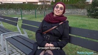 Public Agent Afghan cutie pays to fuck a big penis