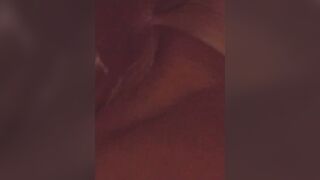 Stretching out my constricted Asian twat with a thick dildo