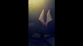 Watch my good-looking feet below my desk.
