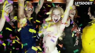 Tattooed Golden-haired and Curvy Lalin beauty Screw His Knob Together... Sloppy Double Throat Fuck With Deepthroat and Spit