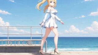Blonde Mini Suit Doxy Pier Booty & Tit Flash Loud Masturbation Ai Generated