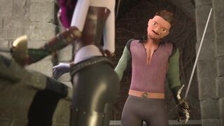 3DGSPOT - Busty Elf Dominates A Dude In A Fight And Is Rewarded By His Dick! 3D ANIMATION!