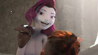 3DGSPOT - Busty Elf Dominates A Dude In A Fight And Is Rewarded By His Dick! 3D ANIMATION!