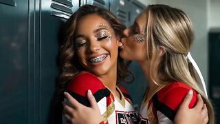 Lesbos Make Out In Locker Room And Bedroom Compilation #1