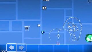 Grabbing a valuable ass in Geometry Dash