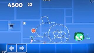 Grabbing a valuable ass in Geometry Dash
