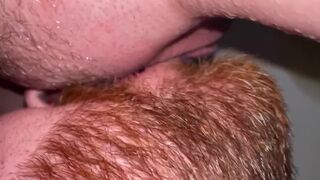 FAN REQUEST His POV Cross Streaming w/ MILF & soaking her cunt. I lick her pissy love button when complete