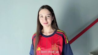 I Screwed and Creampied a Stranger Right Before the World Cup Football Match on the Coach!!