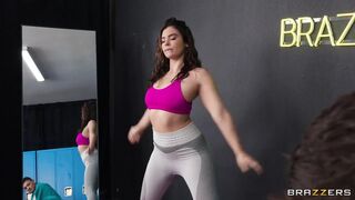 Brazzers - Violet Starr and Nina White Show off Their Leggings, Leg Warmers and Taut Asses