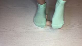 Crush dildo femdom in socks