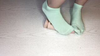 Crush dildo femdom in socks