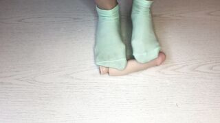 Crush dildo femdom in socks
