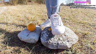 Fila Destrudor Shoeplay Nylon feet and Crush Trample Trailer Sneaker gal Feet Shoeplay
