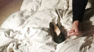 Feet after work stinky smelly and messy soles