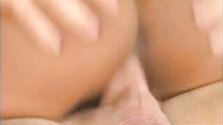 Hirsute Haired Ebony in Red Bikini Sucks and Rides on Sunny