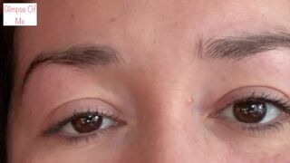 saying I LOVE YOU repeatedly with a close up of just my eyes for 3 mins - glimpseofme