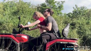 We went on an Off-Road ride that turned into Spontaneous Outdoor Sex (POV) - Real Amateur Couple