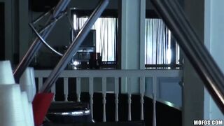 Pervs on Patrol - Sexy Golden-haired Nora Saw Martin Taping Her Changing & They Did Doggy style in the Office, Finishes in Facial