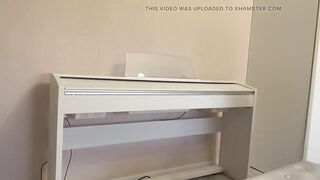 A Private Piano Lesson with a MILF Teacher Became Very Wicked