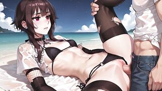 Megumin's first Anal Sex During the time that on Vacation in Ai Adaptation Konosuba