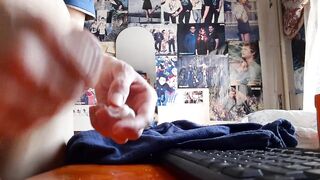 young teacher jerks off to porn