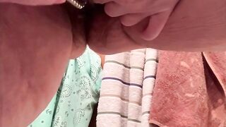 BBW Aged MILF Female Sounding urethra pee piddle urine