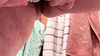 BBW Aged MILF Female Sounding urethra pee piddle urine