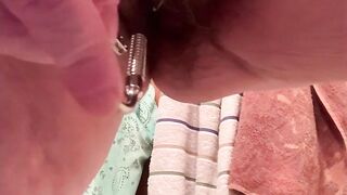 BBW Aged MILF Female Sounding urethra pee piddle urine