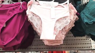 Diaper Angel Pees her Pull Up while Shopping Panties