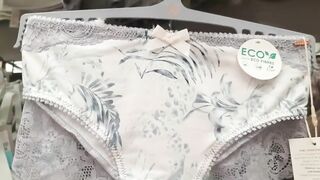 Diaper Angel Pees her Pull Up while Shopping Panties