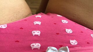 My Soaked Pussy Trickling Juice - I Rub My Slimy Clit With my Moist Panties and Cum Twice - LiluWetPussy