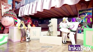 TOY STORY XXX PARODY - Lewd toys Woodick and Bos FuckYear end up banging Yesie while Andy is not home.