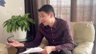 Elizabeth Marquez gives her butt cheeks to her boss so he won't fire her