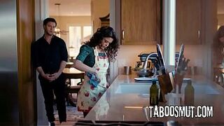 Husband Rails His Cheating Wife Doggystyle Against Kitchen Counter - Victoria Voxxx
