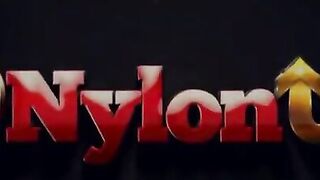 Alexya gives footjob to vibrator