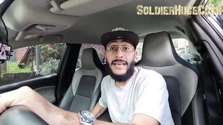 Taut Pink Pussy Crushed in the Car During an Unscripted Meeting