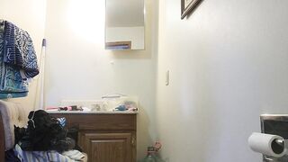 Stripping before my shower