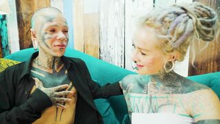 Goth Hotty and Trans Lesbian Session with Fantasy Toy