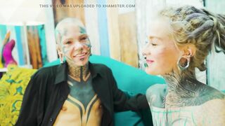Goth Hotty and Trans Lesbian Session with Fantasy Toy