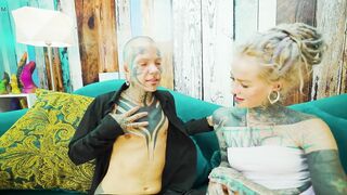 Goth Hotty and Trans Lesbian Session with Fantasy Toy
