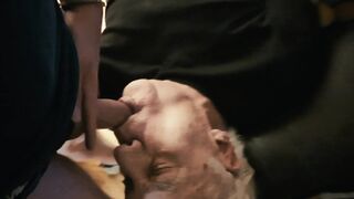 Stepdaddy Throats My Beauty Penis and I Step on His Jock Barefoot