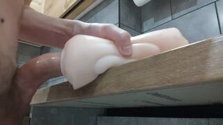 Sloppy banging and Creampie my silicone leaking moist snatch stroker - SiliconeLust