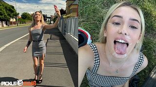 PickUpClub - Hot Golden-haired Insta Chick Rika Goes on Outdoor Scooter Adventure