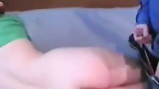 2 older lads take turns with a teen
