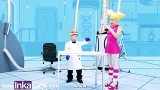 INKA SEX - Dexxxter fills his stepsister De with milk for being naughty.