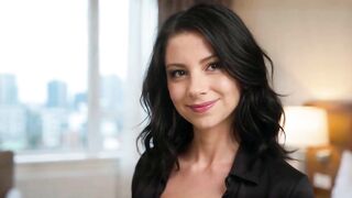 EVA, a young, shy, large-breasted French woman, a silly amateur, is at her first casting call, ready to shoot her first porn film, and she signs the contract [AI]
