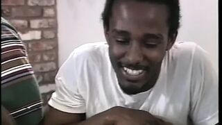African chick likes different rods in her mouth while getting her twat fucked