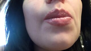 Gentle giantess/lips/mouth video swallowing